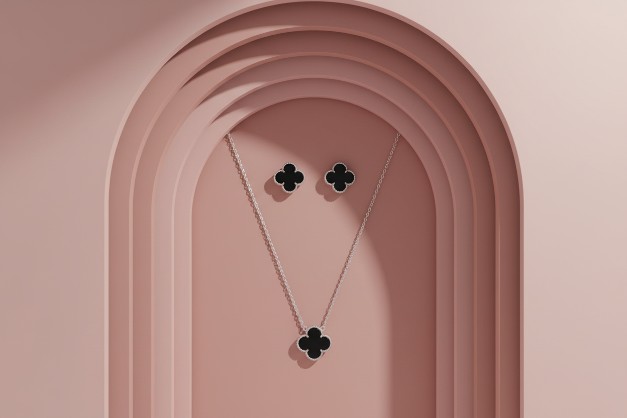 Dusty rose layered arches