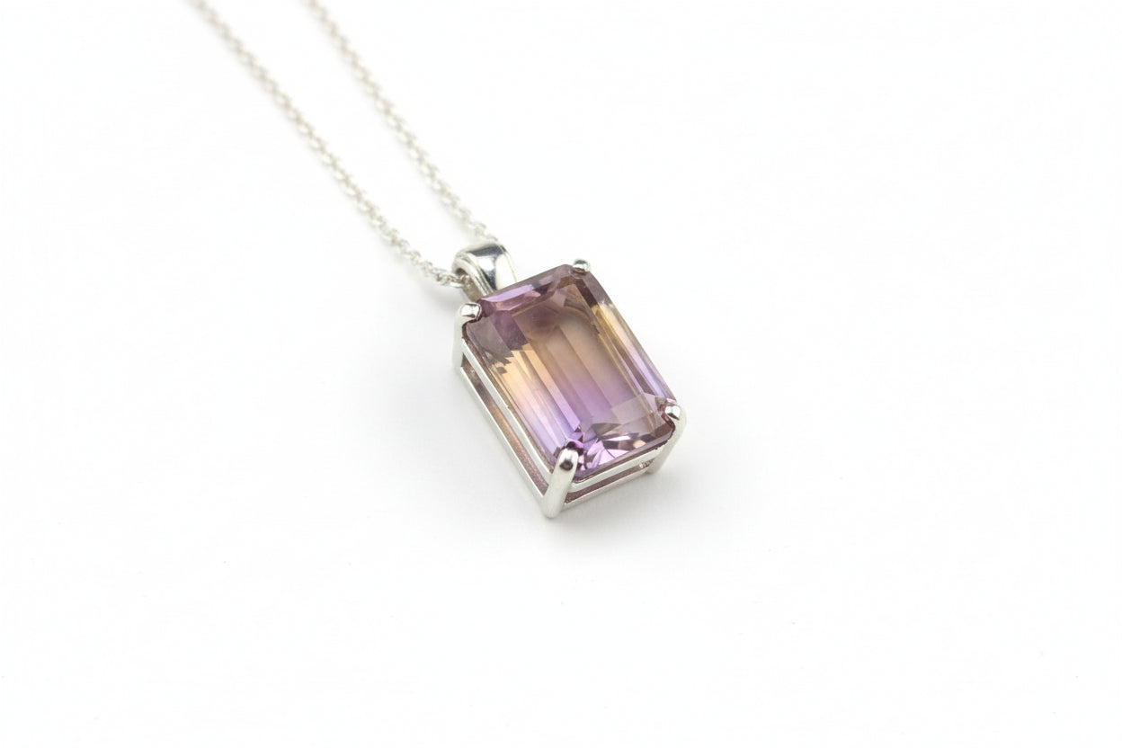 Ametrine Silver Necklace