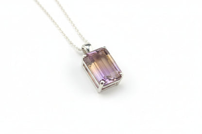 Ametrine Silver Necklace