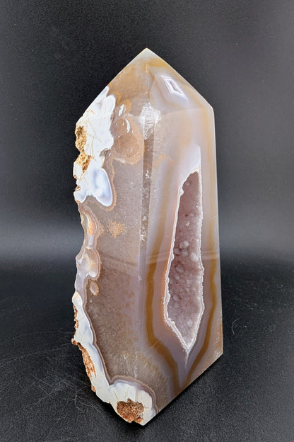 Agate Druzy Geode Tower