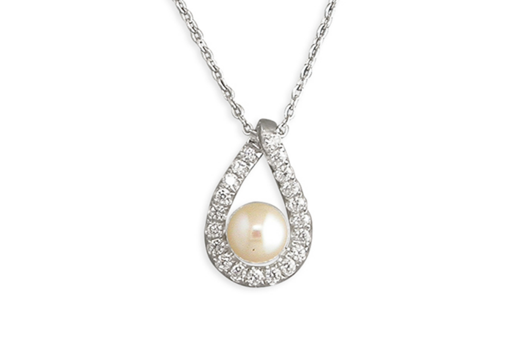 Freshwater Pearl Teardrop Necklace
