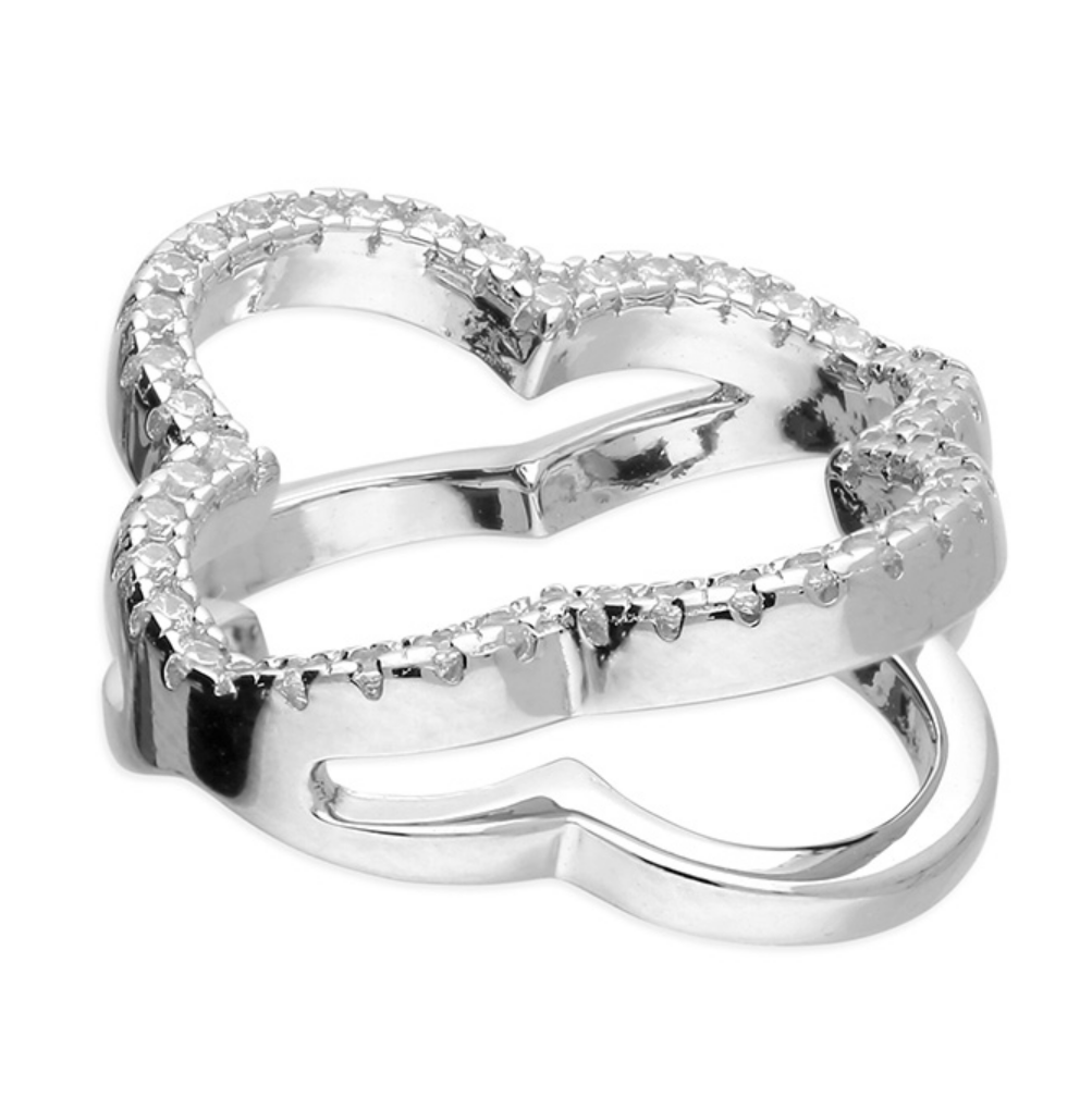 Silver Open Quatrefoil Necklace