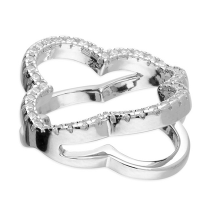 Silver Open Quatrefoil Necklace