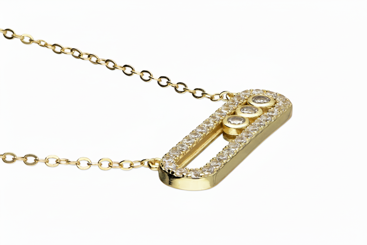 Angled necklace - 20% zoom in