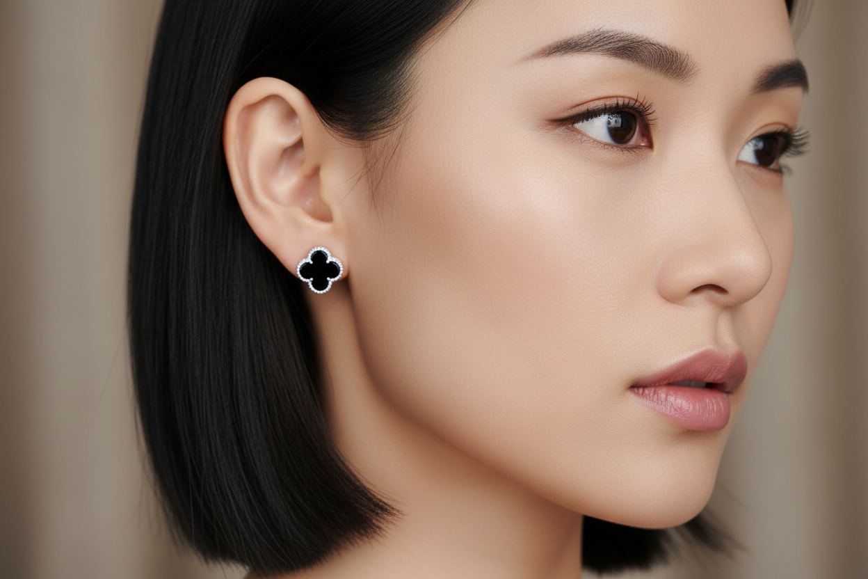 Asian woman with sleek bob