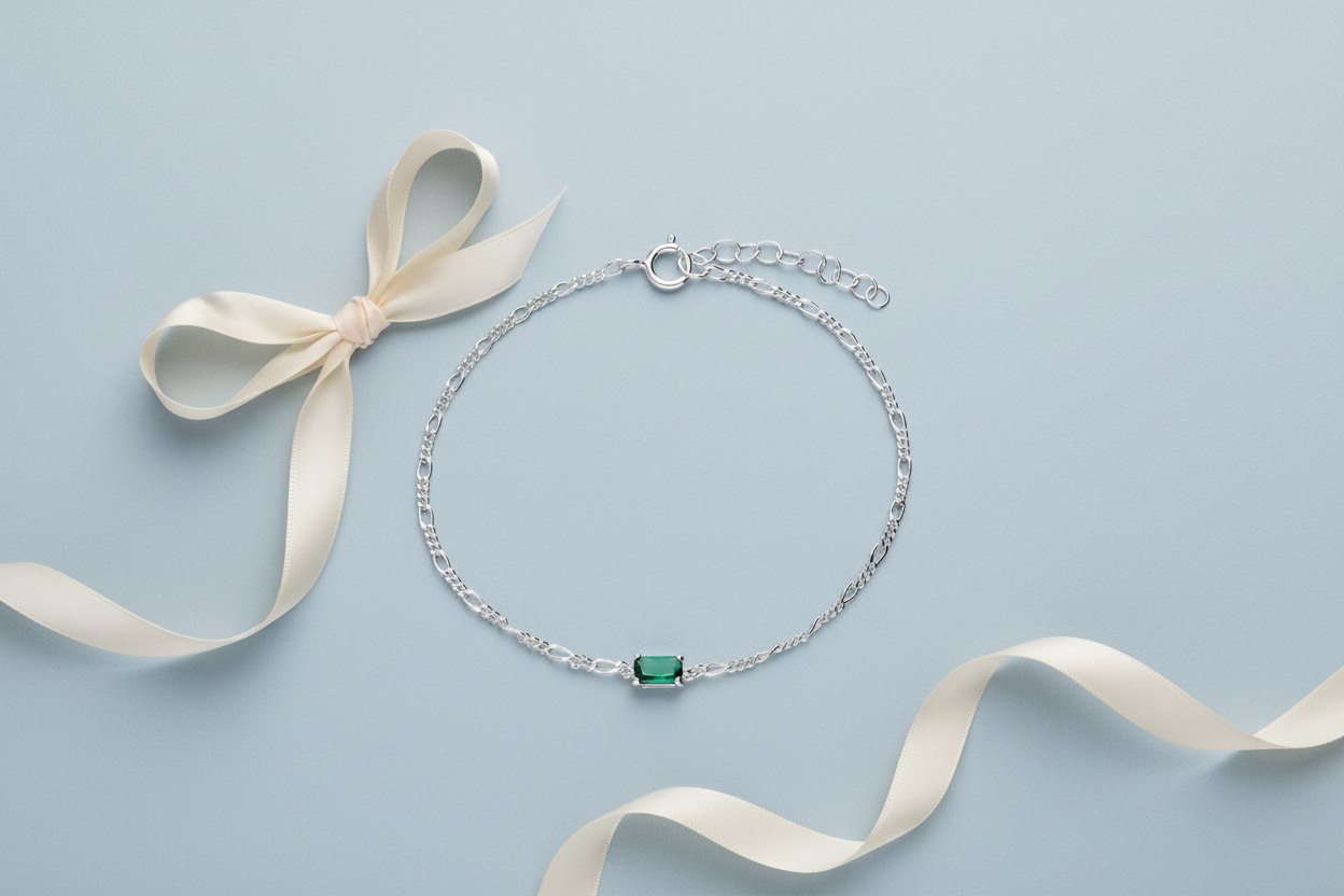 Blue Background Ivory Ribbon