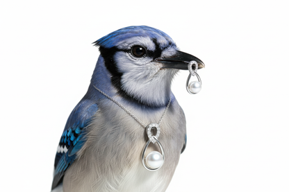Blue Jay - Pendant & Earring