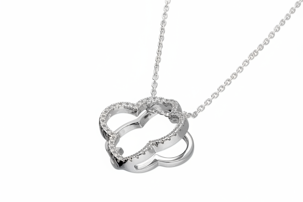 Clover pendant angled view - zoomed out