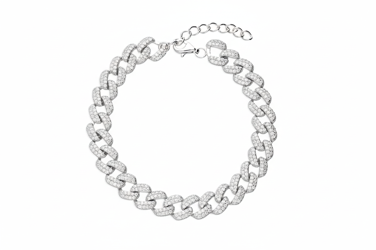 Crystal chain bracelet - 3:2 format