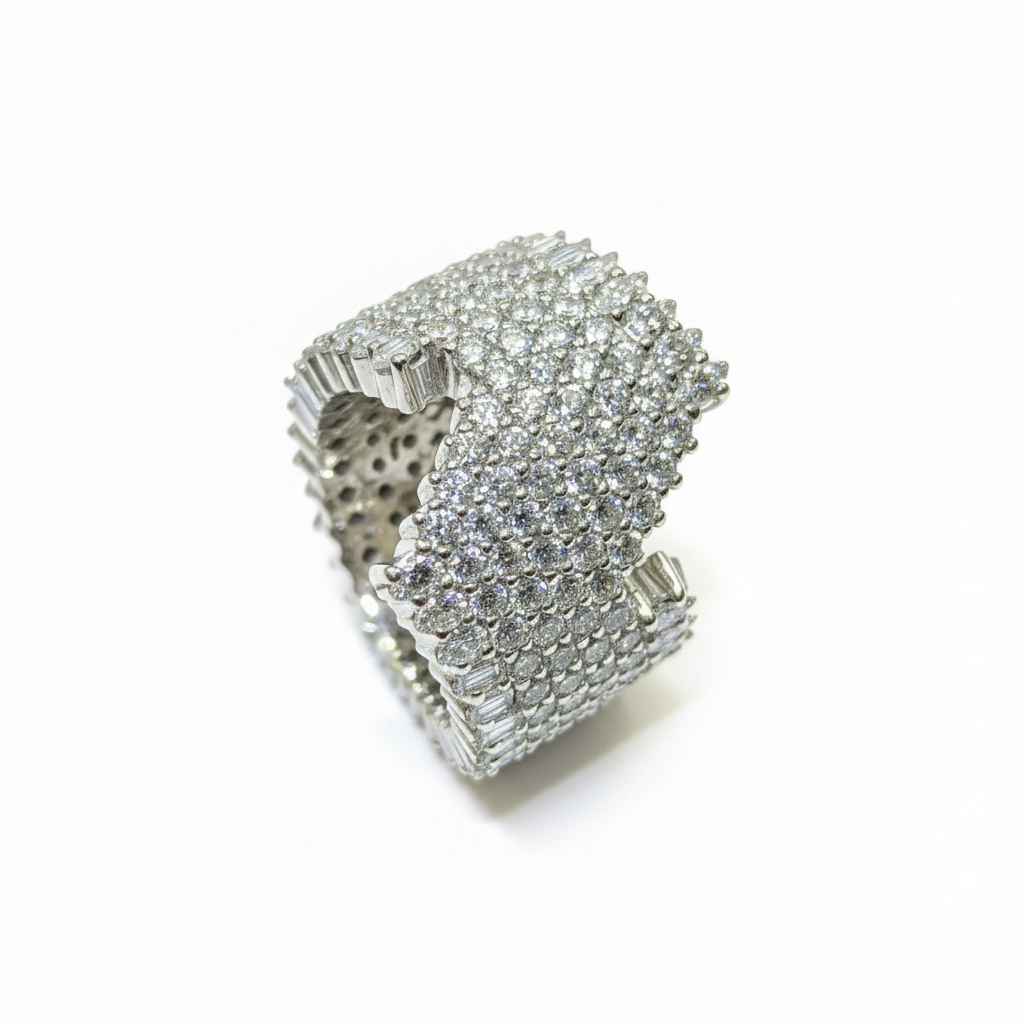 Diamond Band Ring Square Format