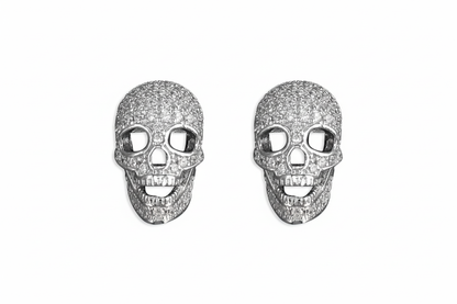 Diamond skull earrings 3:2