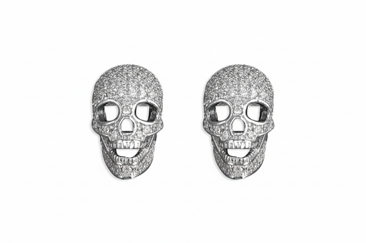 Diamond skull earrings 3:2