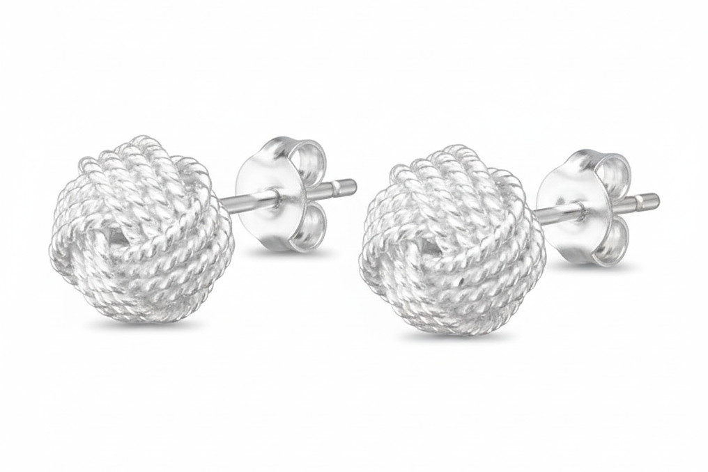 Ear studs - perspective view on white background