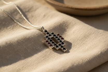 Geometric Pendant - Linen