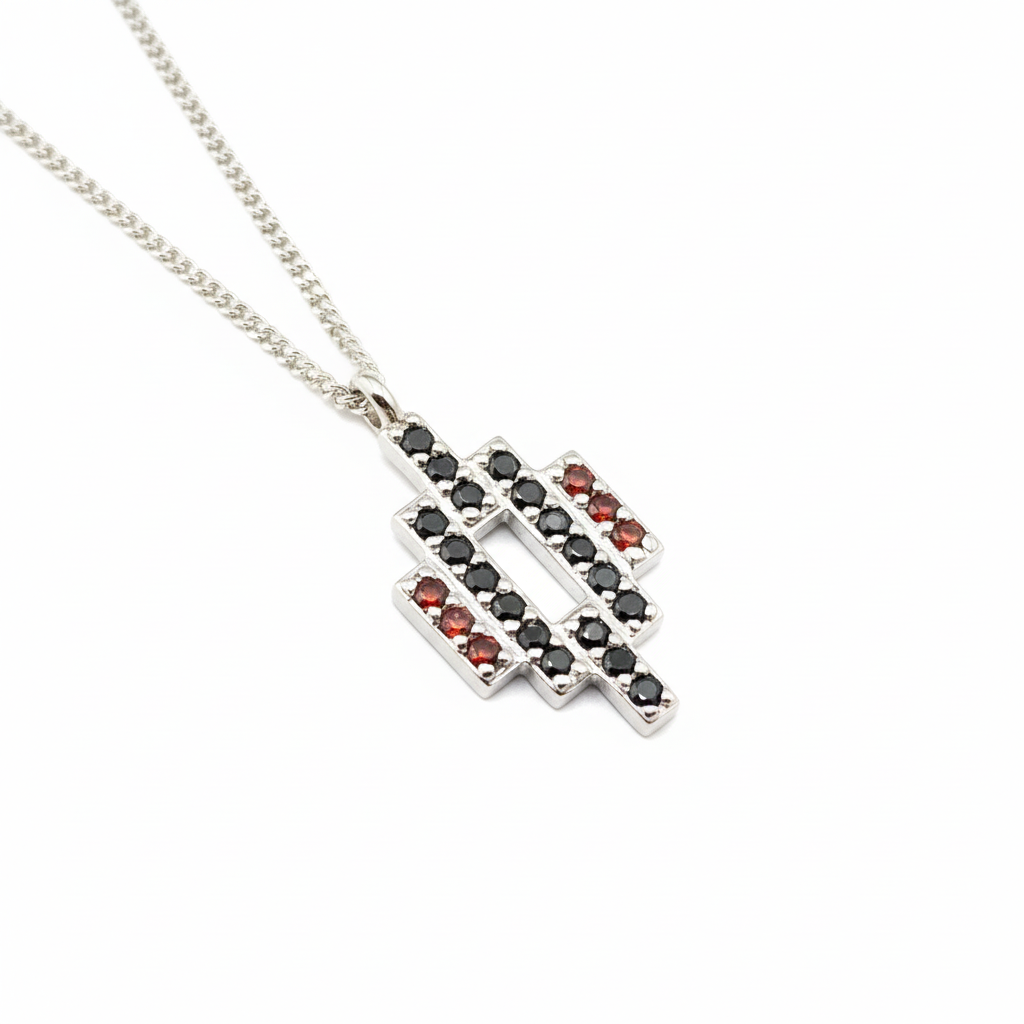 Geometric Pendant - White Background 2
