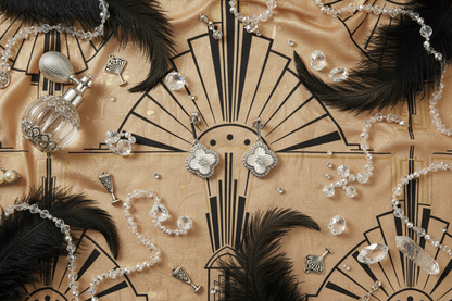 Gold art deco Gatsby