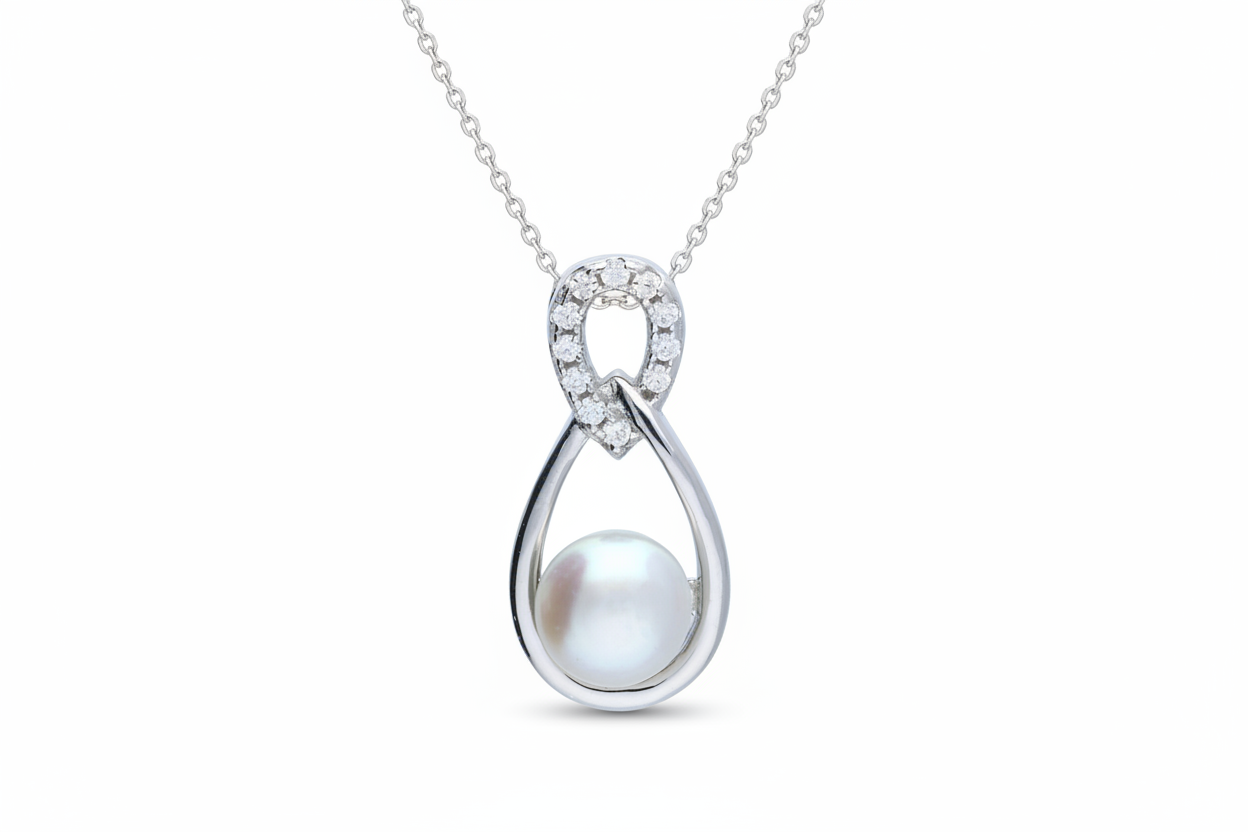 Pendant with Chain - White Background 1