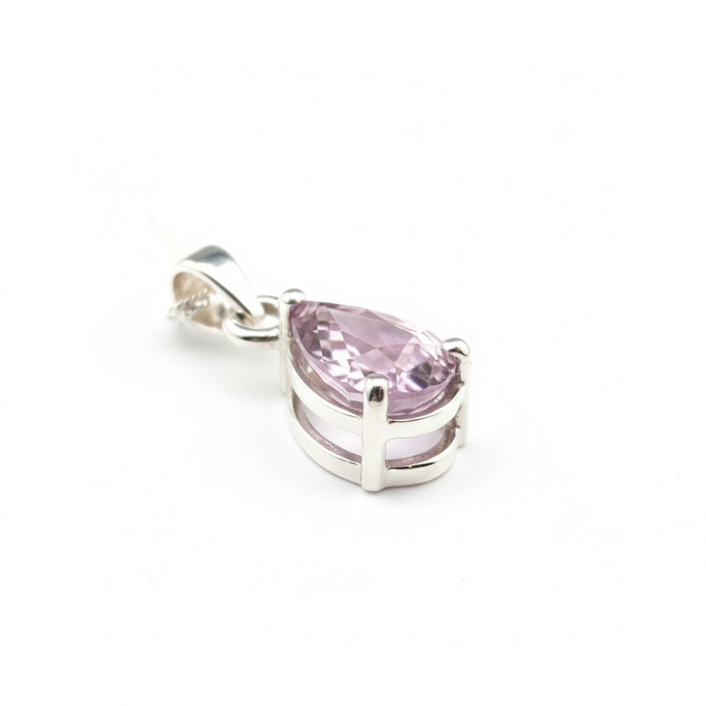 Pink Kunzite Pendant - Correct Basket Perspective