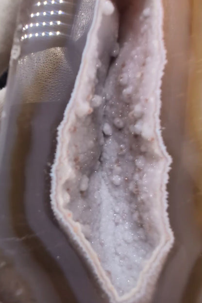 Agate Druzy Geode Tower